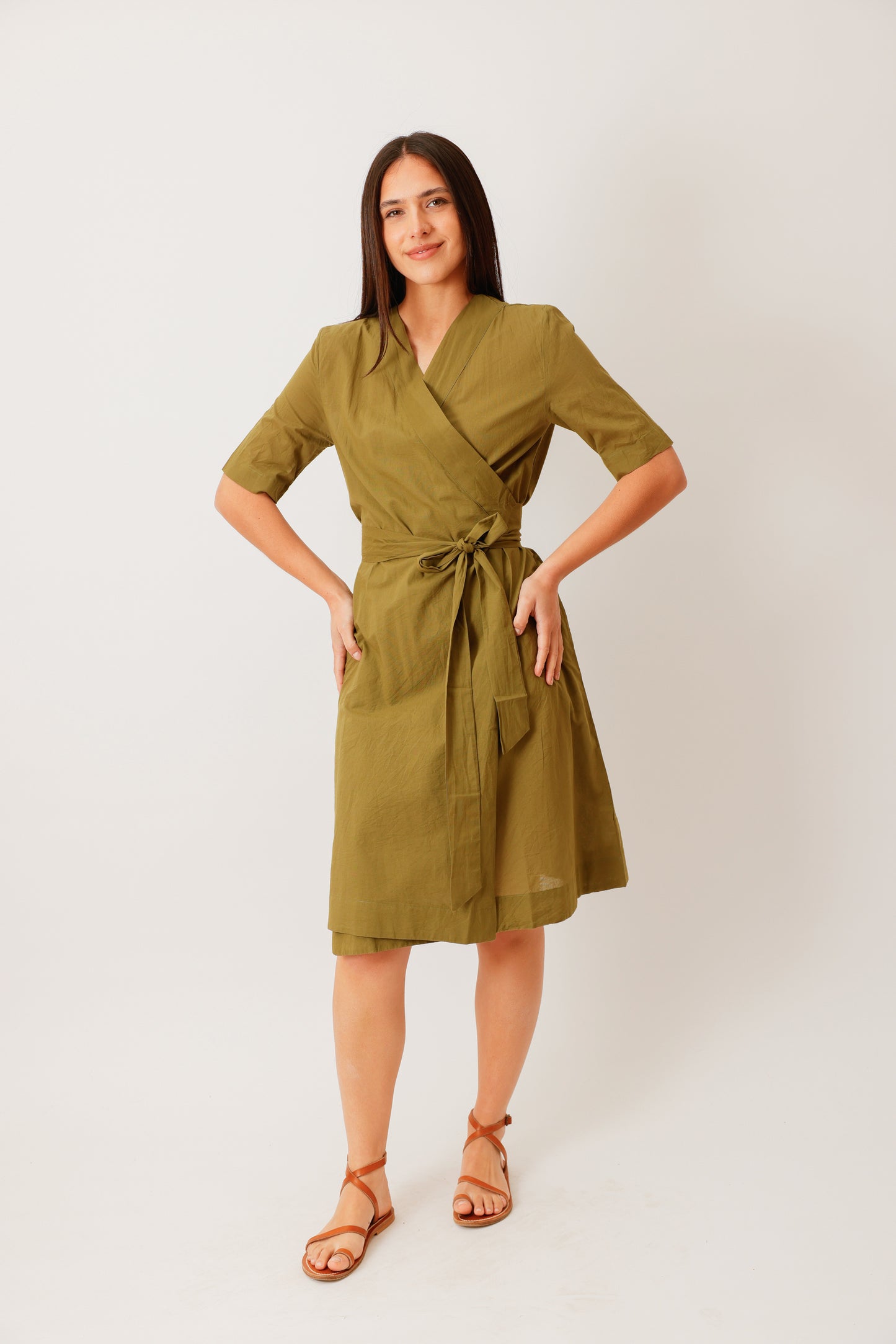 ROBE WRAP KAKI