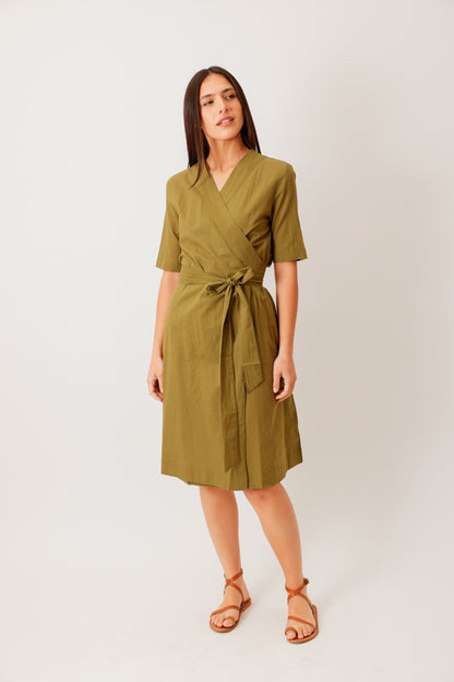 ROBE WRAP KAKI