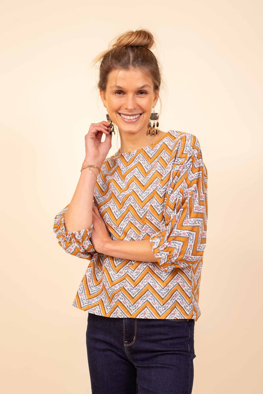 WINONA ZIGZAG BLOUSE