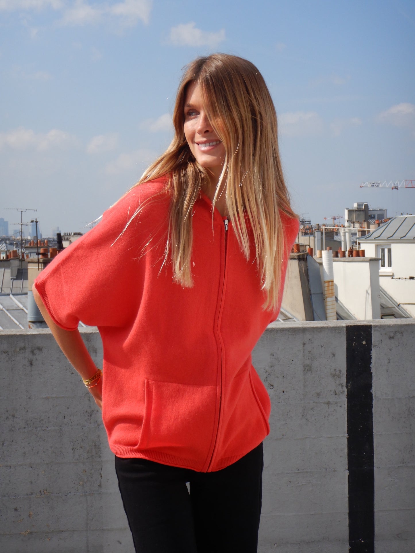 BLOUSON ZORA CORAIL