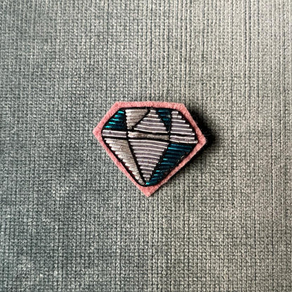 BROCHE - DIAMANT BLEU