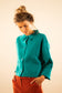 blouson femme viscose prêt-à-porter mode paris coupe moderne vert canard