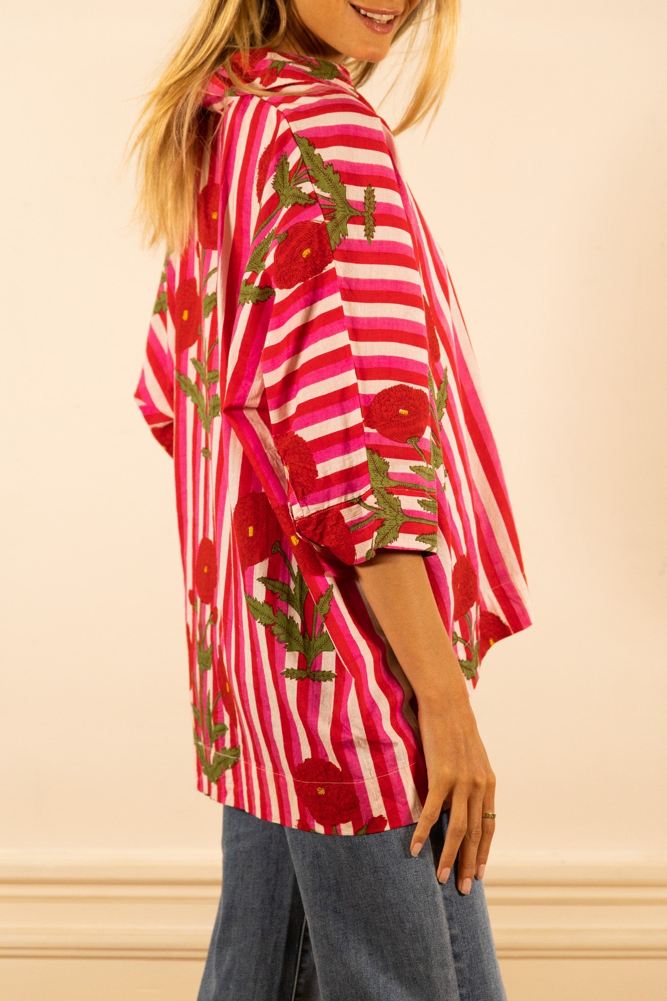 BLOUSE NOLA REIMS ROSE