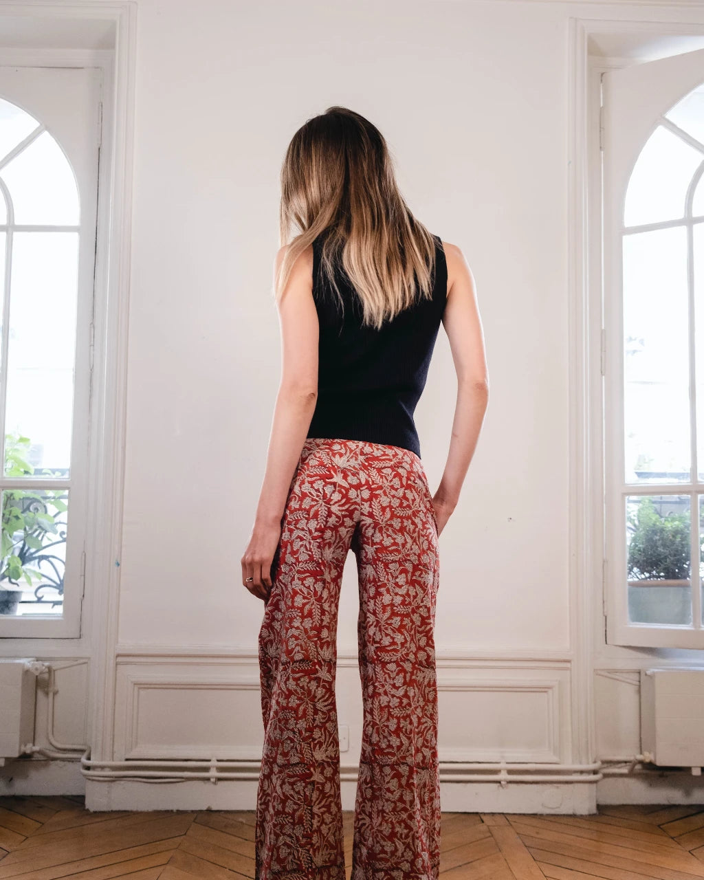 débardeur noir dos nu vetement femme creation paris
